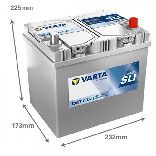 Аккумулятор VARTA Dynamic SLI 60Ah (560410054) D47 Аккумулятор VARTA Dynamic SLI 60Ah (560410054) D47