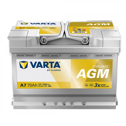 Аккумулятор VARTA Dynamic AGM 70Ah (570901076) A7