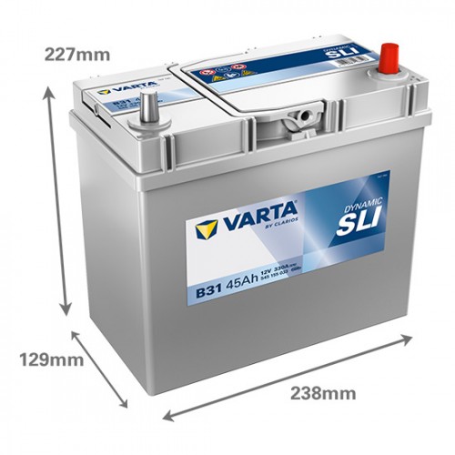 Аккумулятор VARTA Dynamic SLI 45Ah (545155033) B31 Аккумулятор VARTA Dynamic SLI 45Ah (545155033) B31